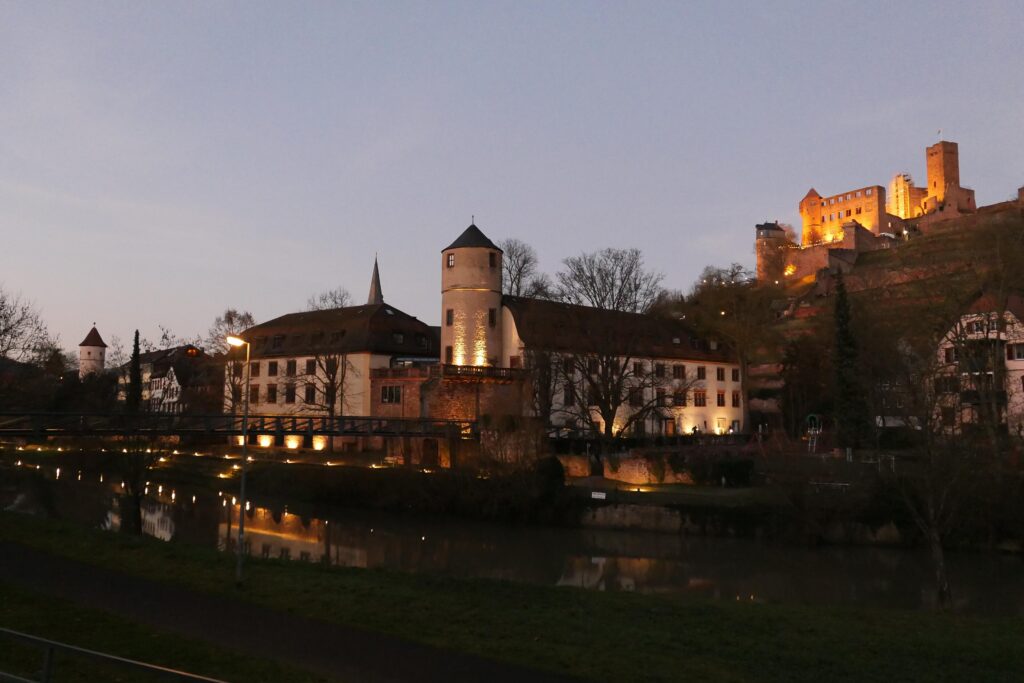 Stadtturm, Rathaus und Burg Wertheim