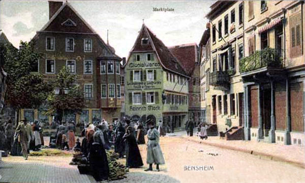 Historischer Marktplatz in Bensheim