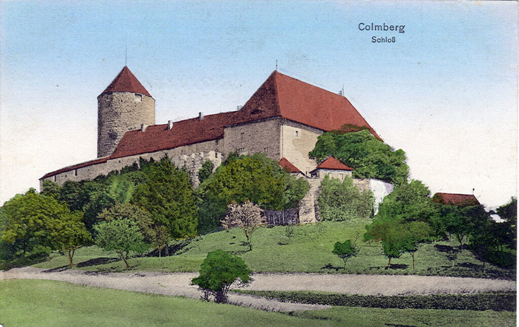Historische Ansicht der Burg Colmberg