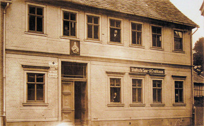 Historische Ansicht des Rathauses Zella St. Blasii