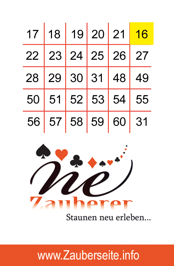 Ein magisches geschenk die anleitung f r das magische zahlenspiel