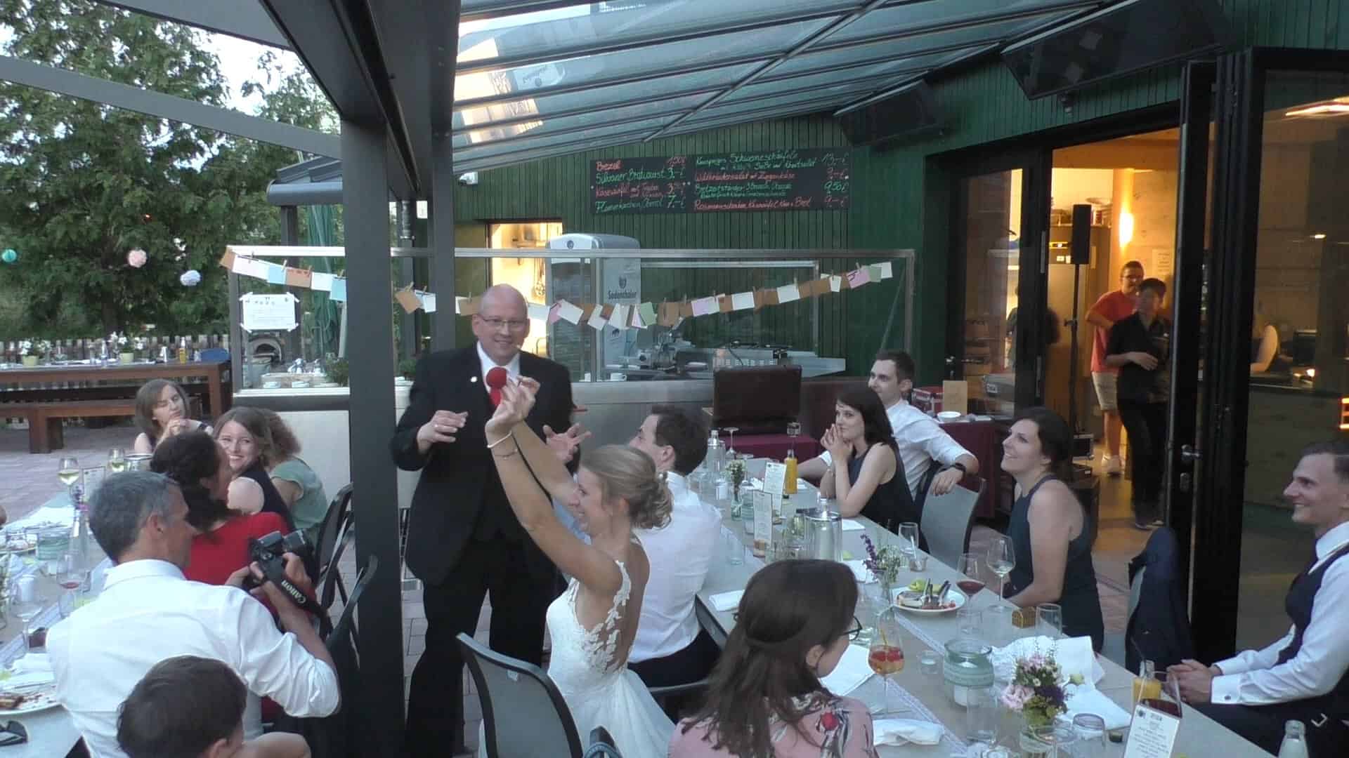 Zaubershow für Hochzeit mit Publikum