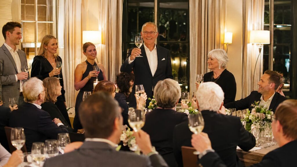 Stilvolle Feier zum 70. Geburtstag mit Familie und Freunden