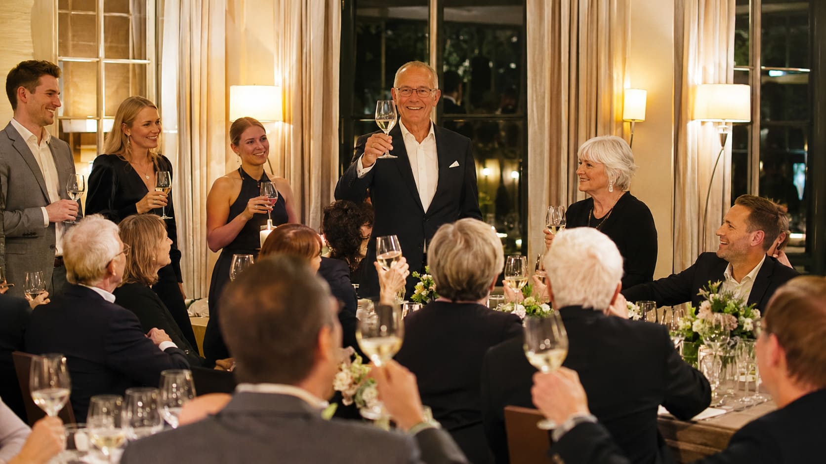 Stilvolle Feier zum 70. Geburtstag mit Familie und Freunden