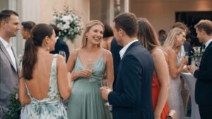 Sektempfang als Startpunkt im Ablauf einer Hochzeit