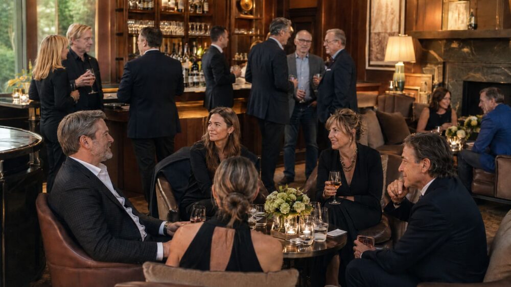 Unterhaltung für einen runden Geburtstag mit erwachsenen Gästen in stilvoller Lounge