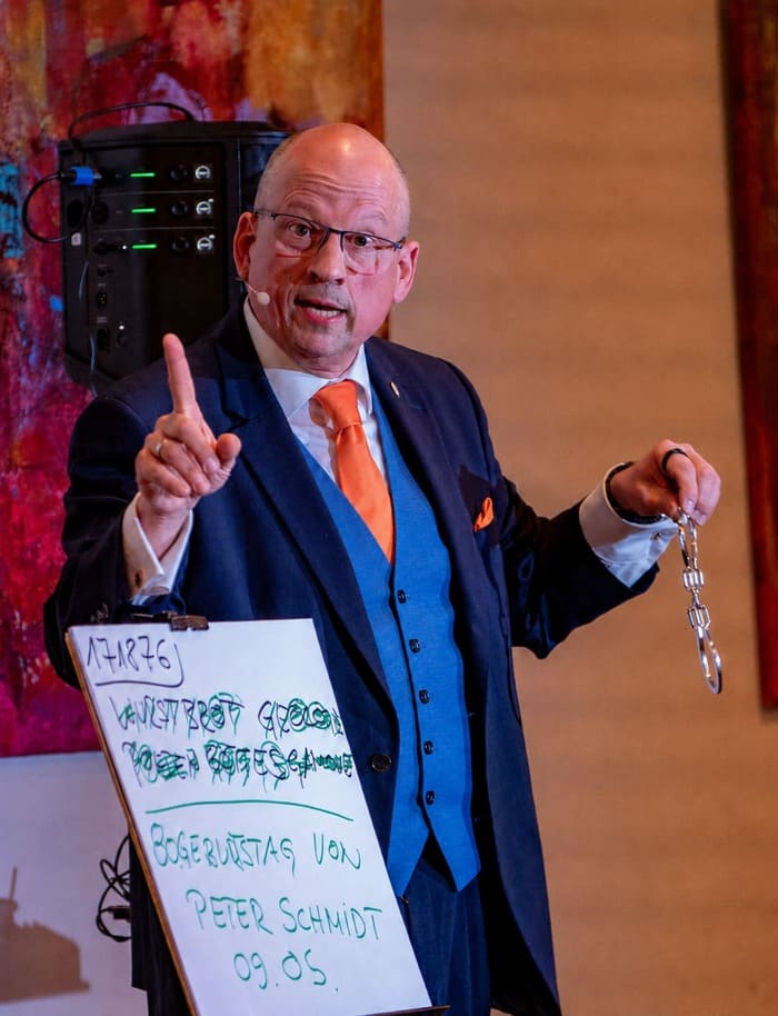 Norbert Edelmann als Zauberkünstler und Mentalist