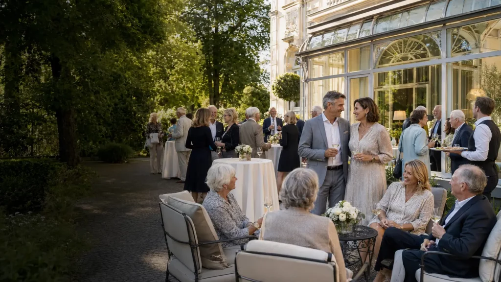Silberhochzeit planen: Feier mit älteren Gästen
