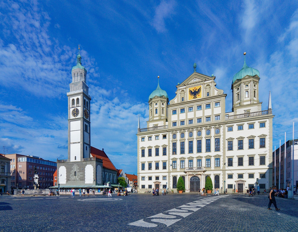Rathausplatz in Augsburg